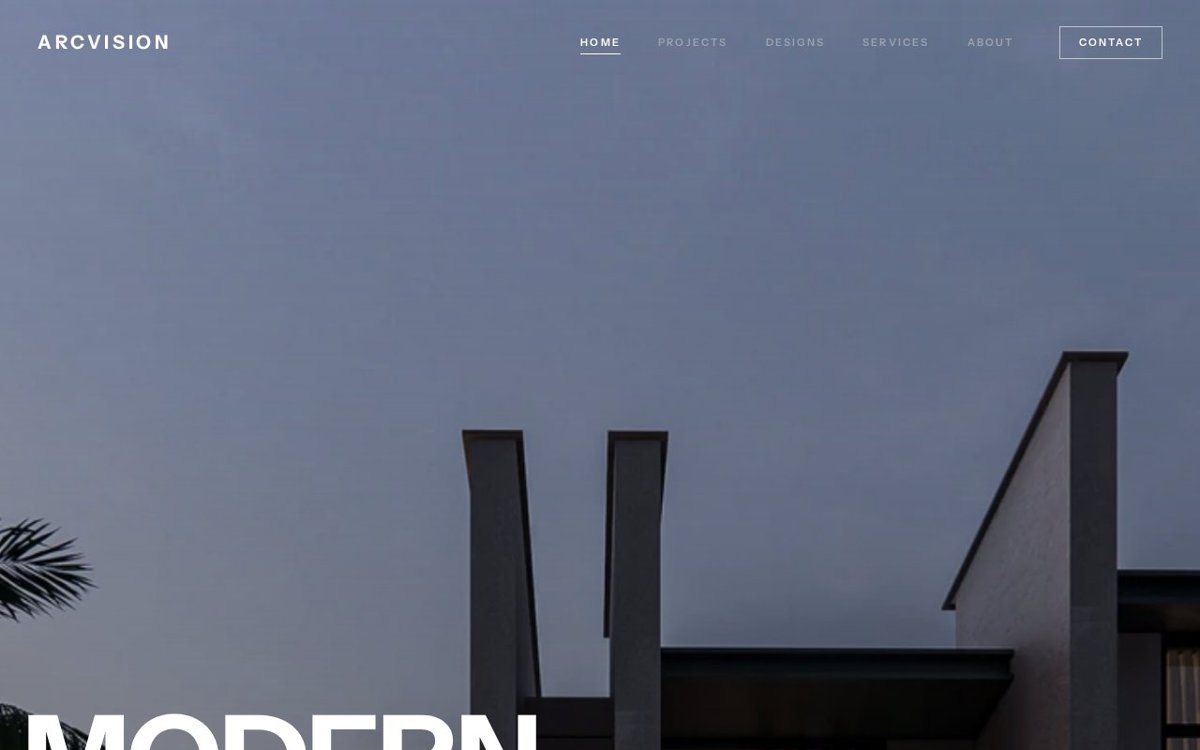 archvisionstudio.ae website designed and developed by Xperts Hive